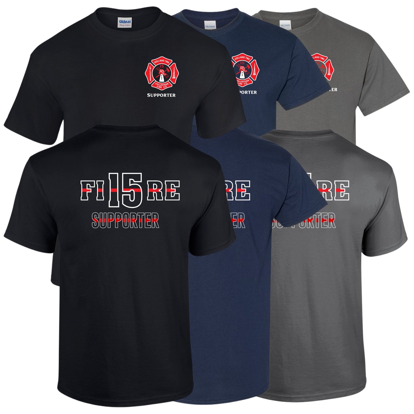 Holland Township Fire Supporter Short Sleeve T-Shirt