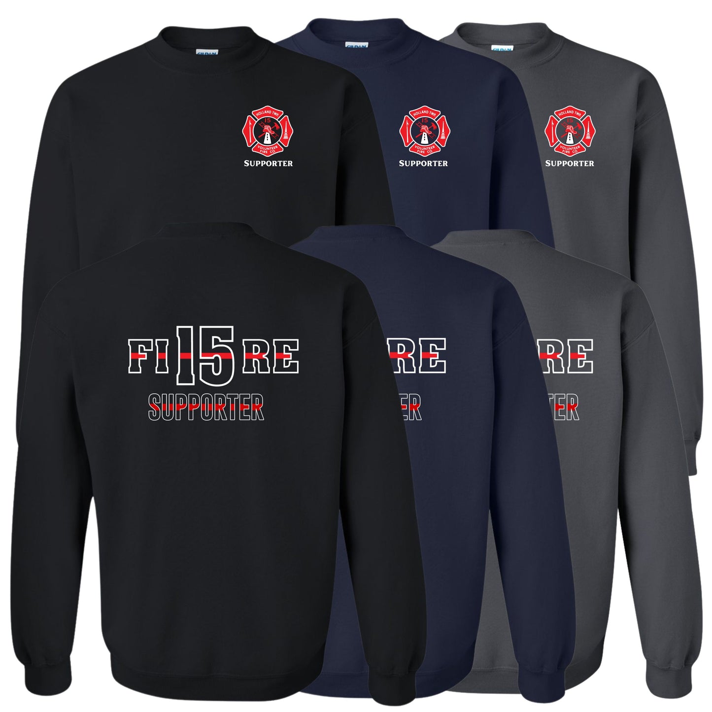 Holland Township Fire Supporter Crewneck Sweatshirt