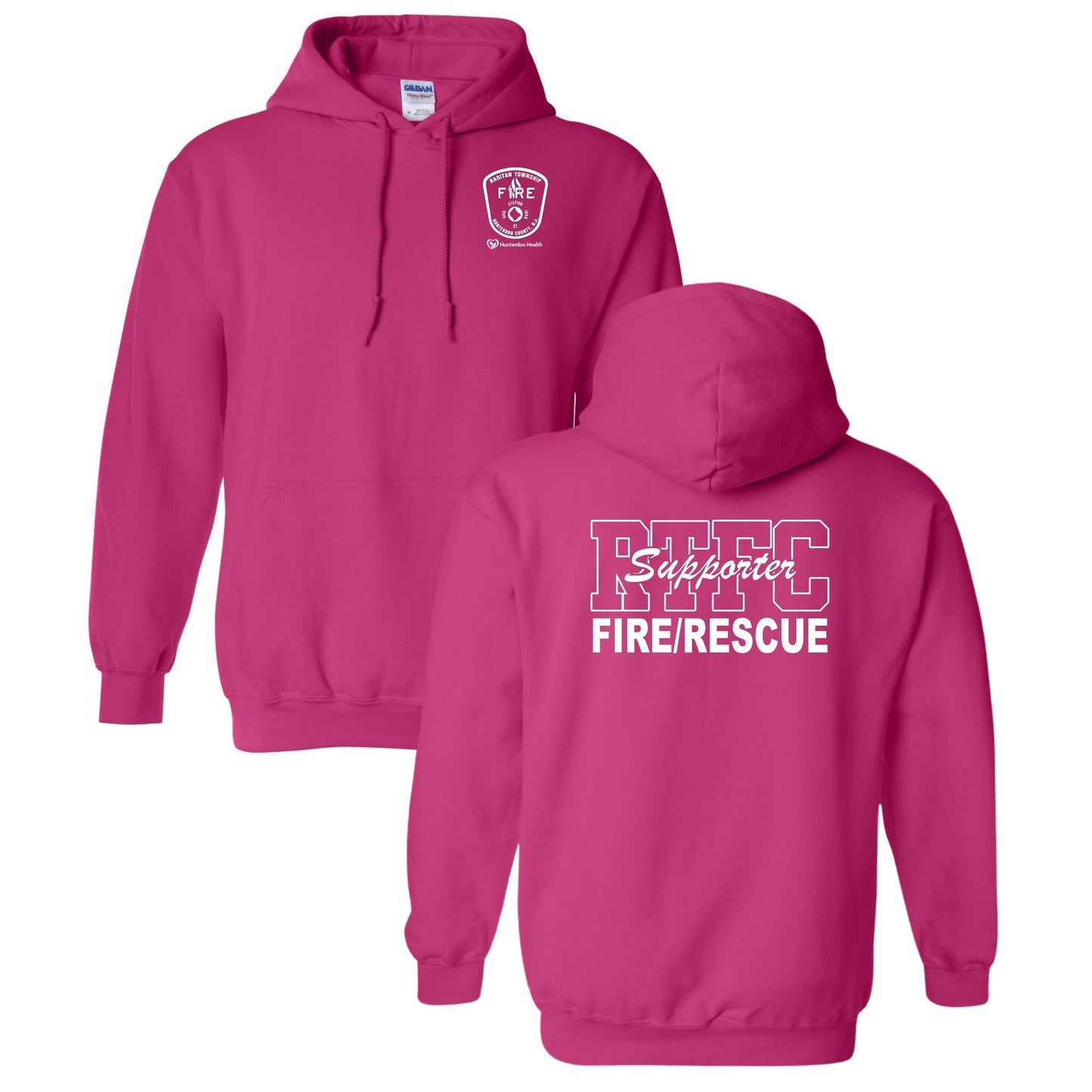 Raritan Fire/HMC Pink Breast Cancer Awareness Hooded Sweatshirt